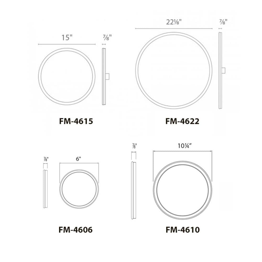 Geos 22 in. 1-Light 2700K Titanium LED Flush Mount