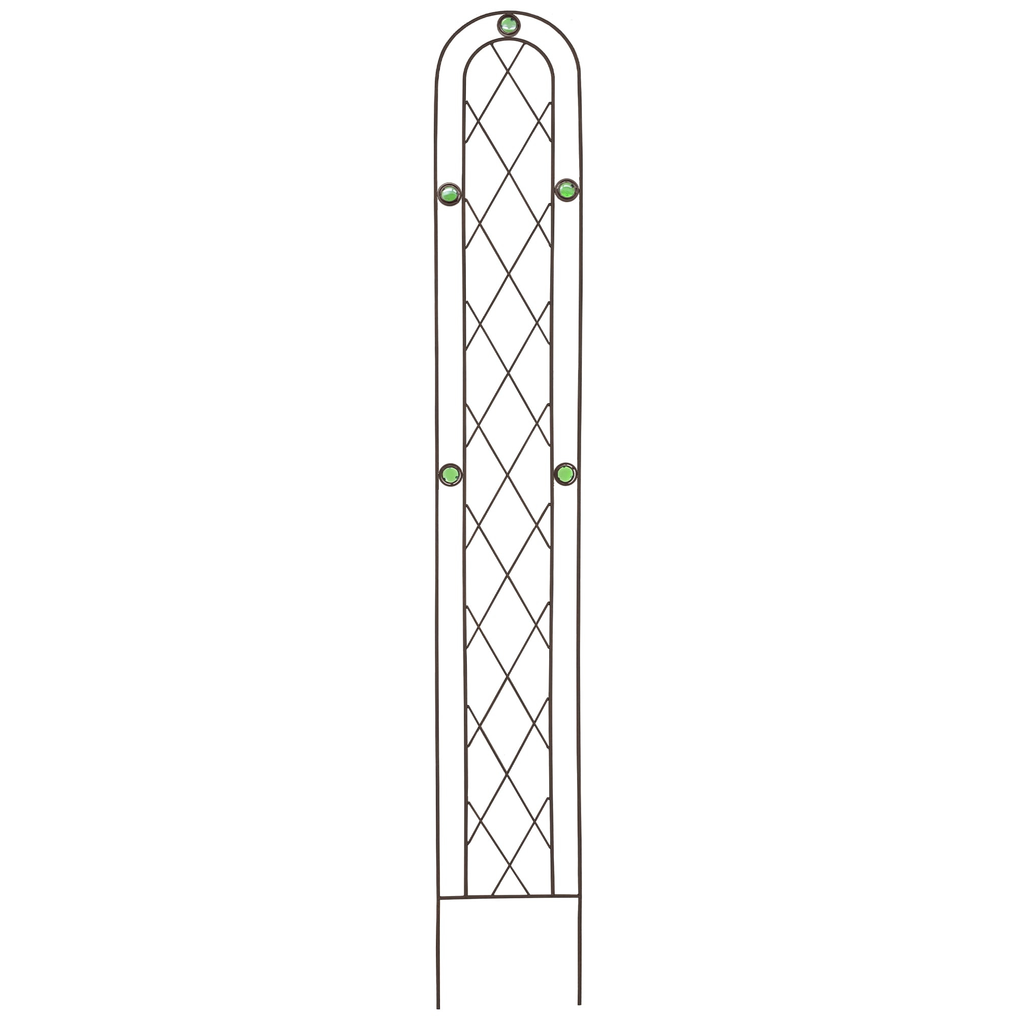 Emerald 72 in. x 10 in. Metal Trellis