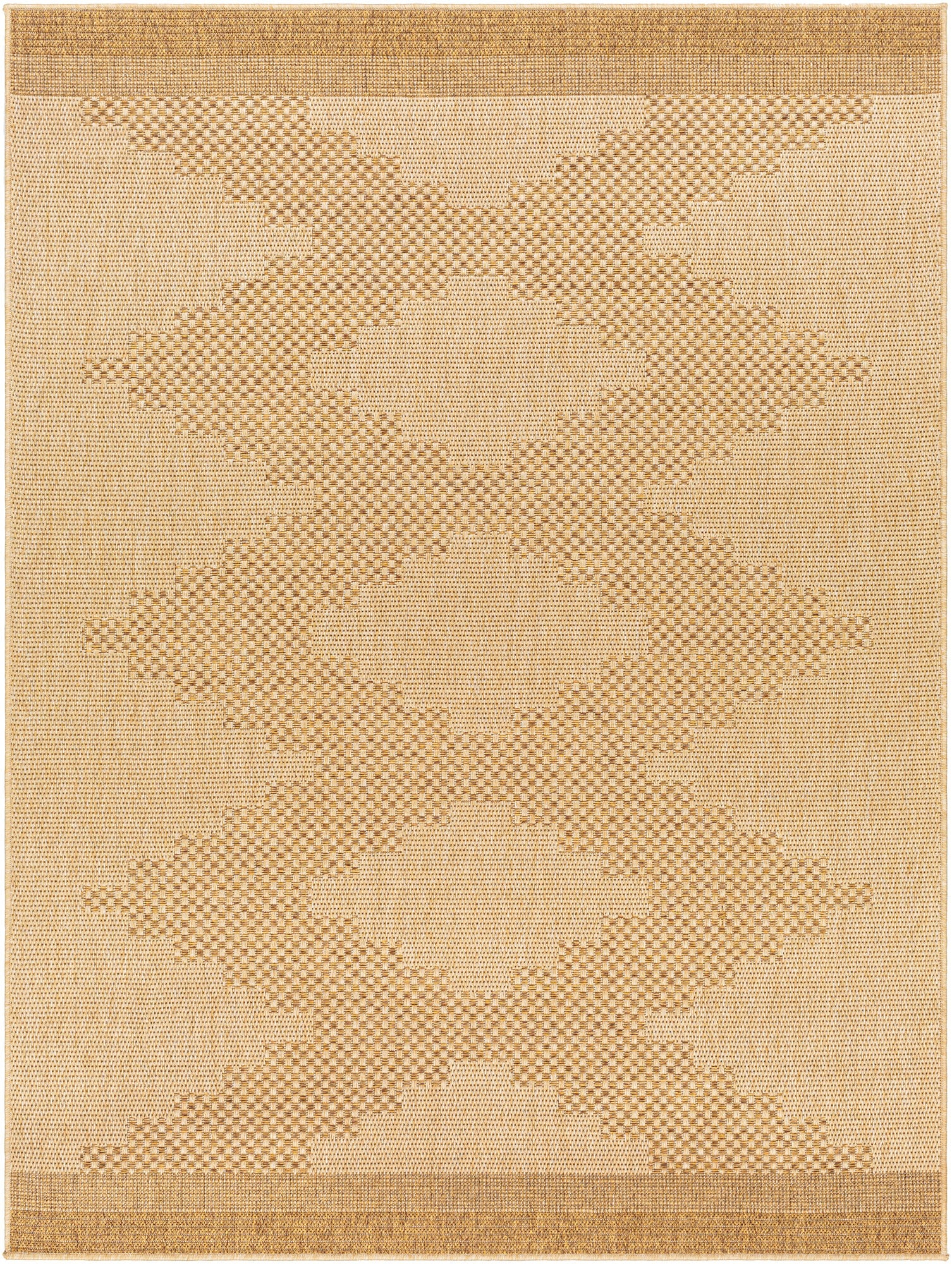 Pismo Beach Geometric Diamond 7'10" Square Synthetic Rug