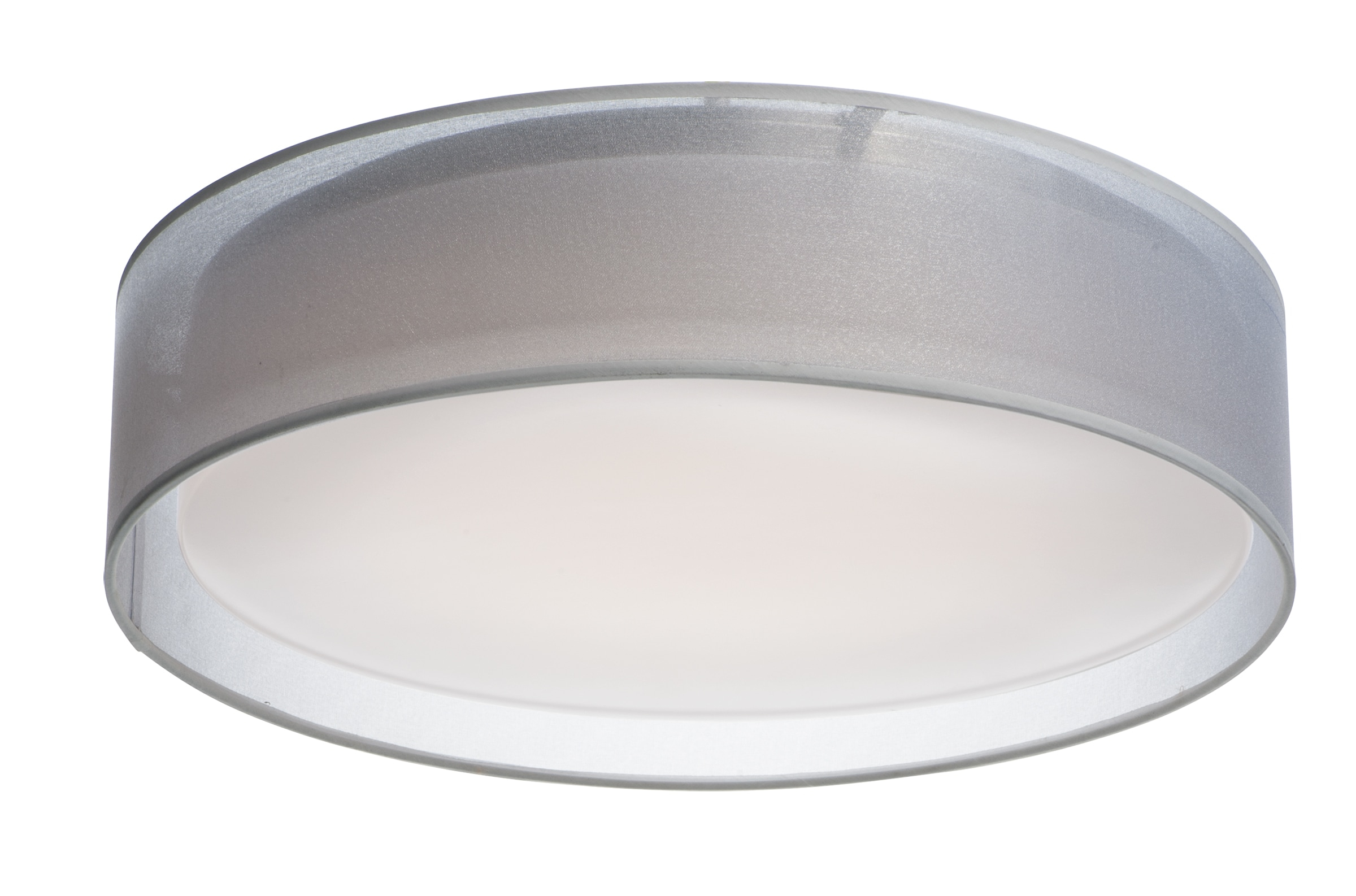 20 in. Prime LED Flush Mount Ceiling Light, White Organza