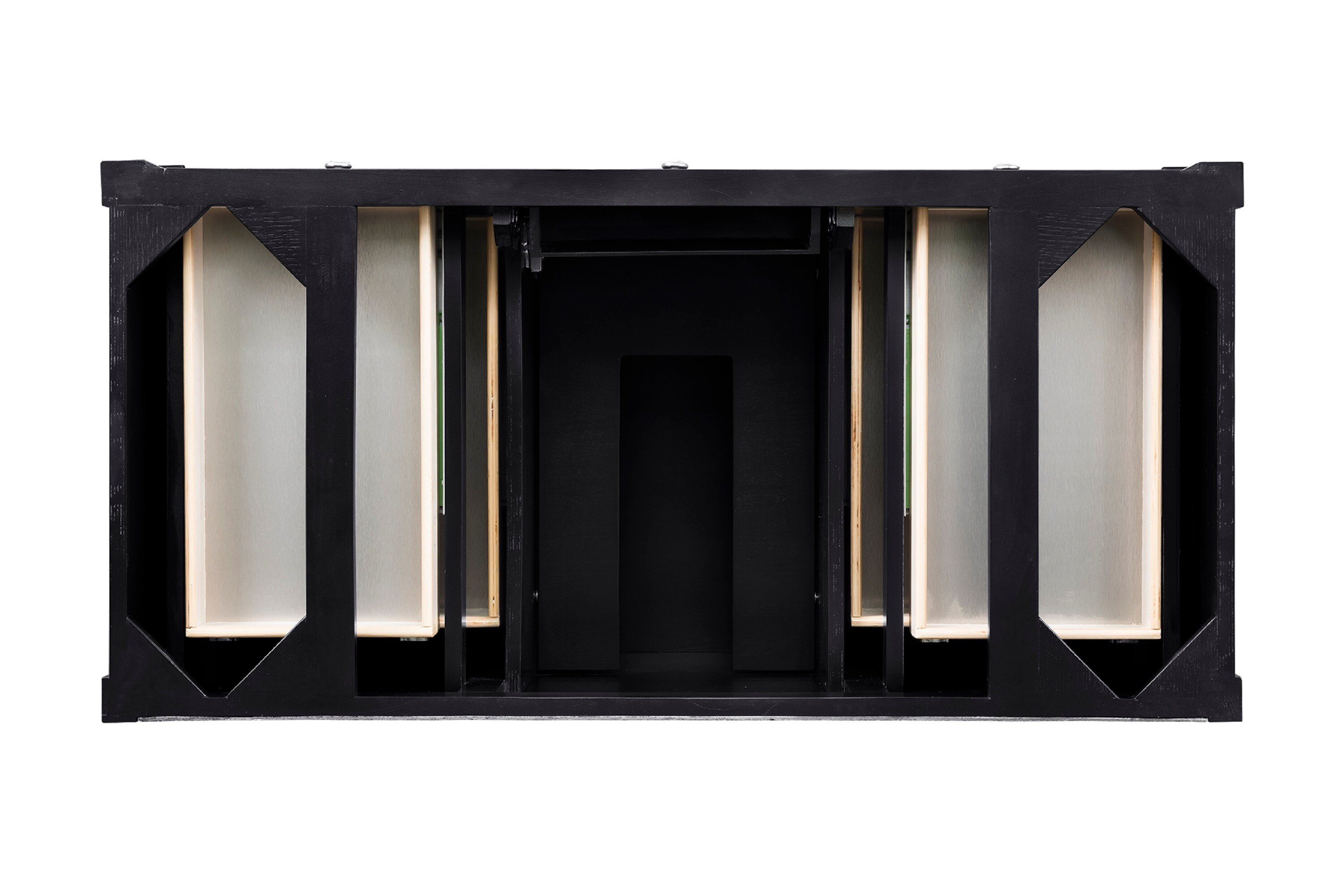 Black Onyx 48" Plywood Single Bathroom Vanity Base with Backsplash