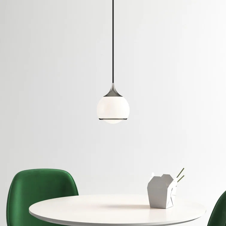 Kegan Single Light Glass Dimmable Pendant