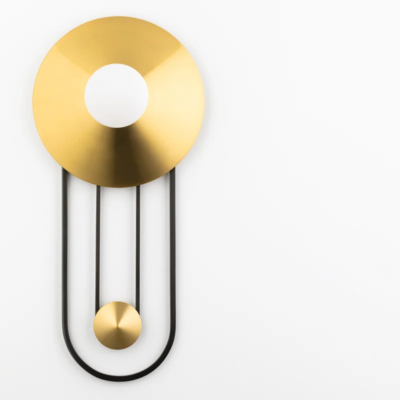 Calla Sconce - Brass and Black