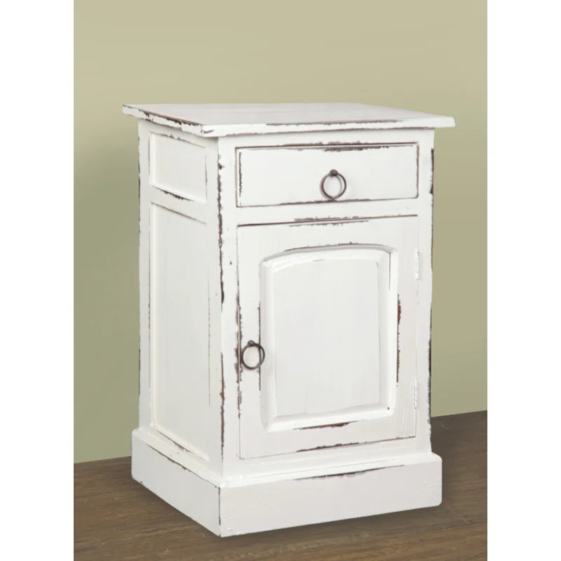 August Grove® Osburn 17.75'' W Solid Wood Nightstand