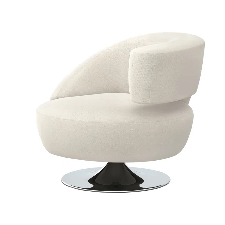 Isabella Upholstered Swivel Barrel Chair
