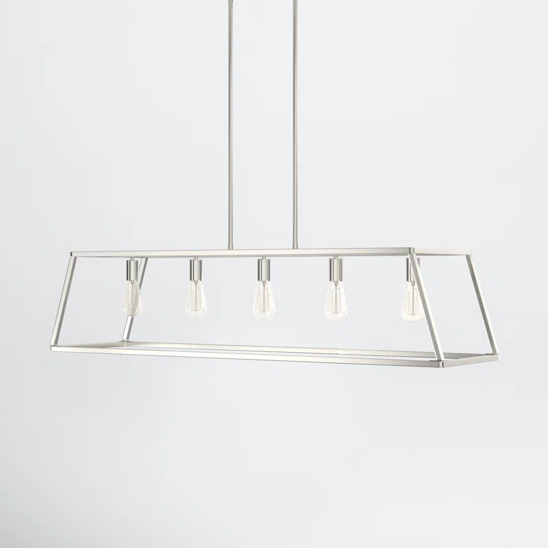 Clare 5 Light Metal Dimmable Kitchen Island Chandelier