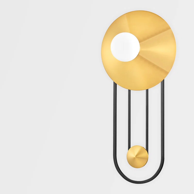 Calla Sconce - Brass and Black