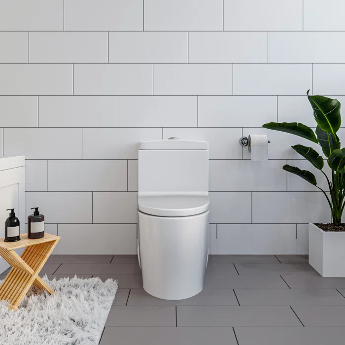 Altair Savona 1.6 Gallons GPF Elongated Comfort Height Floor Mounted One-Piece Toilet (Seat Included)