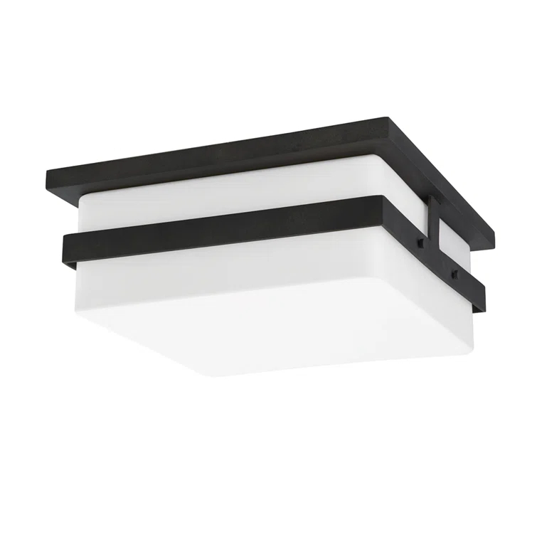 Travers Indoor / Outdoor Flush Mount Light - Black
