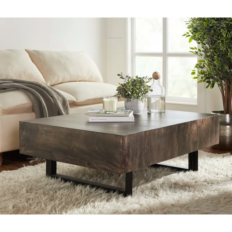 Mullins Extendable Sled Coffee Table with Storage