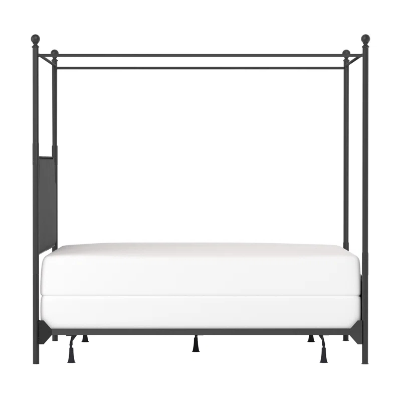 Aasif Upholstered Metal Canopy Bed