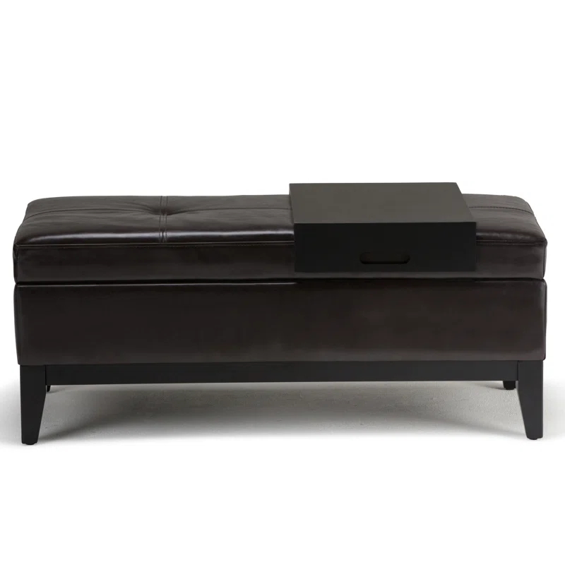 Oregon Faux Leather Ottoman