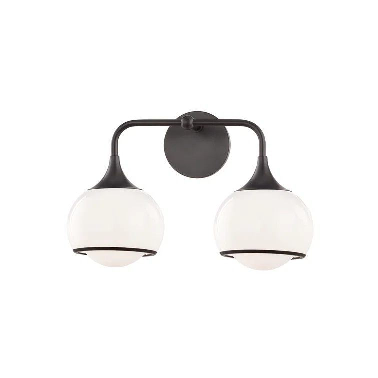 H281302-OB-Mitzi-Reese-2-Light Wall Sconce in Style-16.75 Inches Wide by 11.25 Inches High-Old Bronze Finish