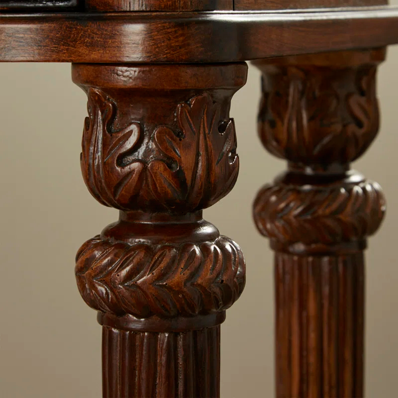 Vintage Oak 72" Console Table with Storage