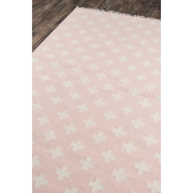 Topanga Wool Pink/White Rug