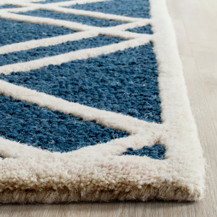 Sanyla Hand Tufted Wool Geometric Rug