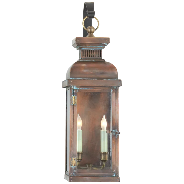 Classic Glow Copper Brown 22'' Dimmable Outdoor Lantern