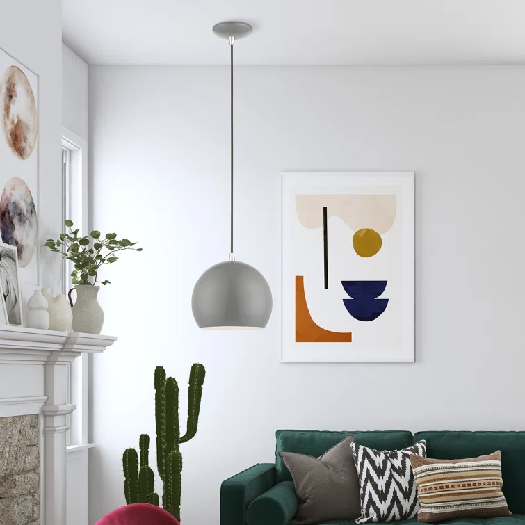 Schultz Single Light Metal Dimmable Pendant