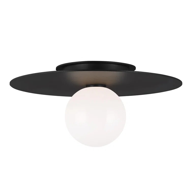 Nodes Flush Mount Light by Kelly Wearstler - Black / 17.5"Dia