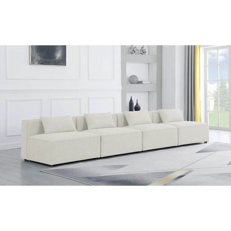 Cube 144'' Upholstered Sofa