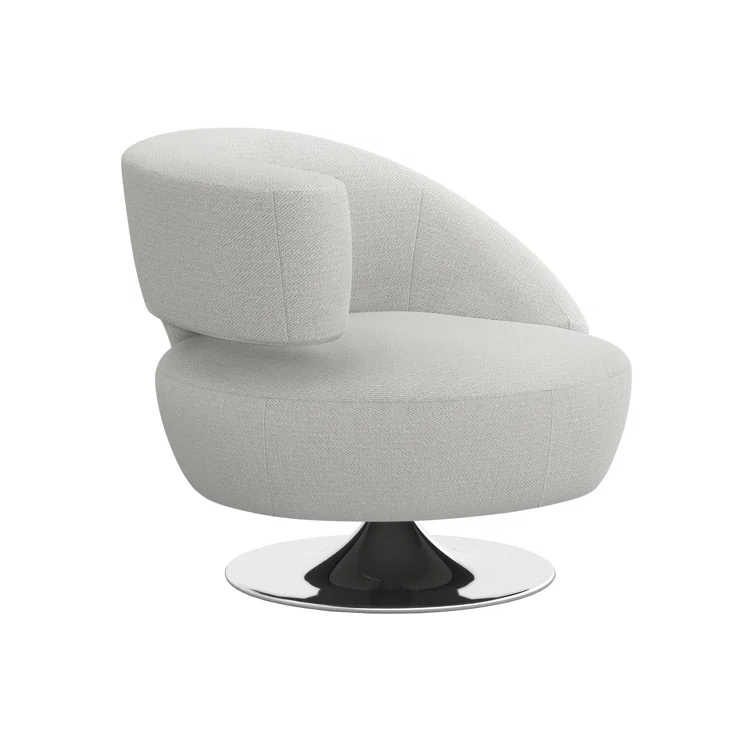 Isabella Upholstered Swivel Barrel Chair