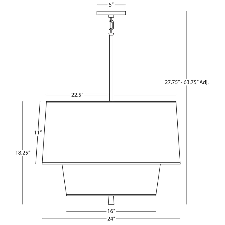 Decker 3 - Light Unique/Statement Pendant
