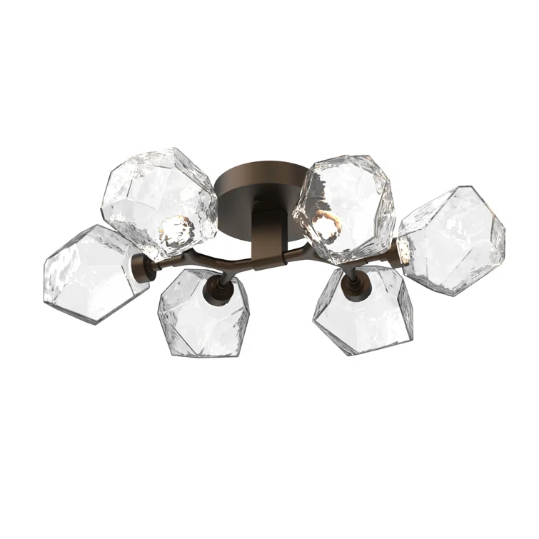 Gem Glass LED Flush Mount