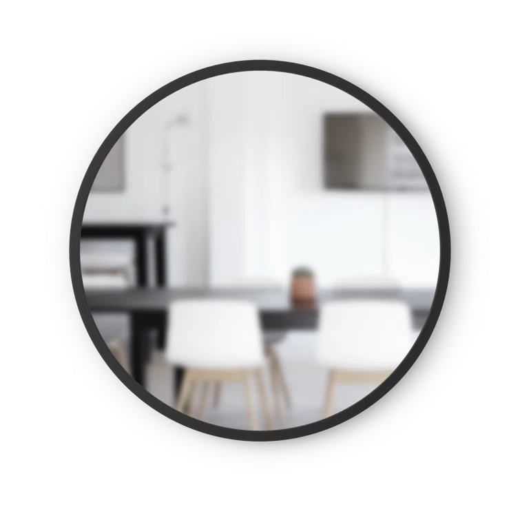 Hub Rubber Round Mirror