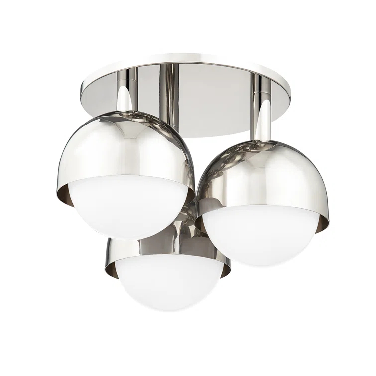 Rangel Semi-Flush Mount - Polished Nickel