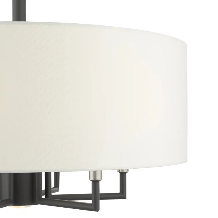 Moonlighter 7 Light Metal Dimmable Drum Chandelier