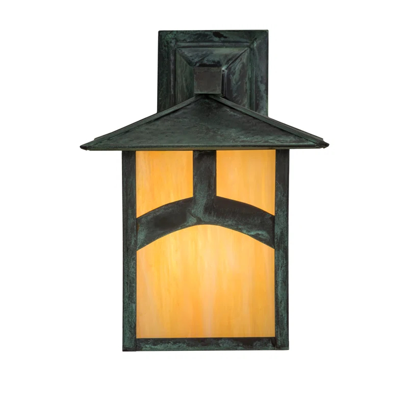 Rustic Lodge Solid Brass Wall Light