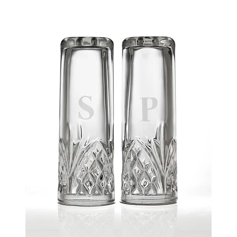 Godinger Silver Art Co Dublin Crystal Salt & Pepper Shaker Set (Set of 2)