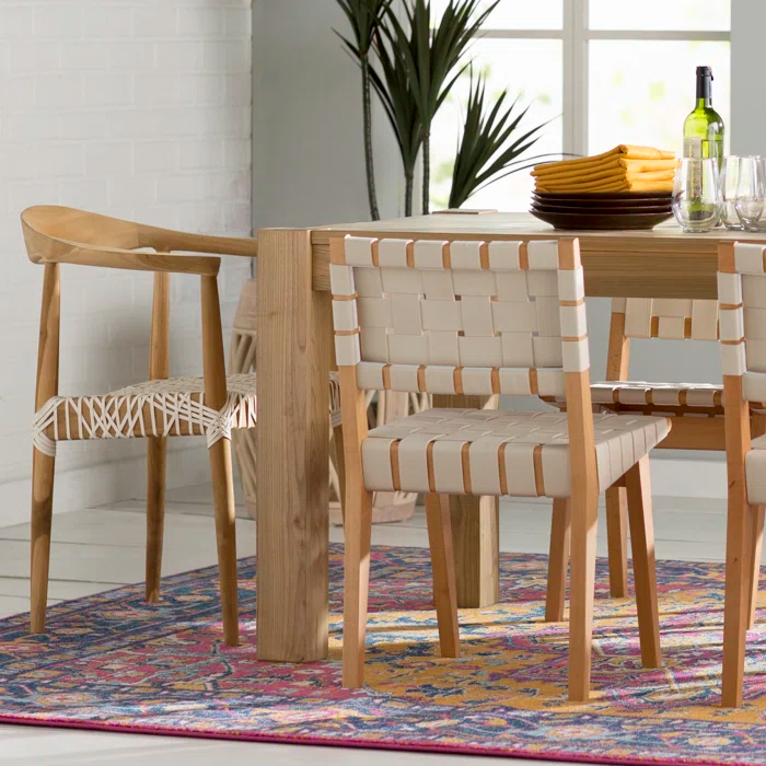 Kazbah Leather Dining Arm Chair