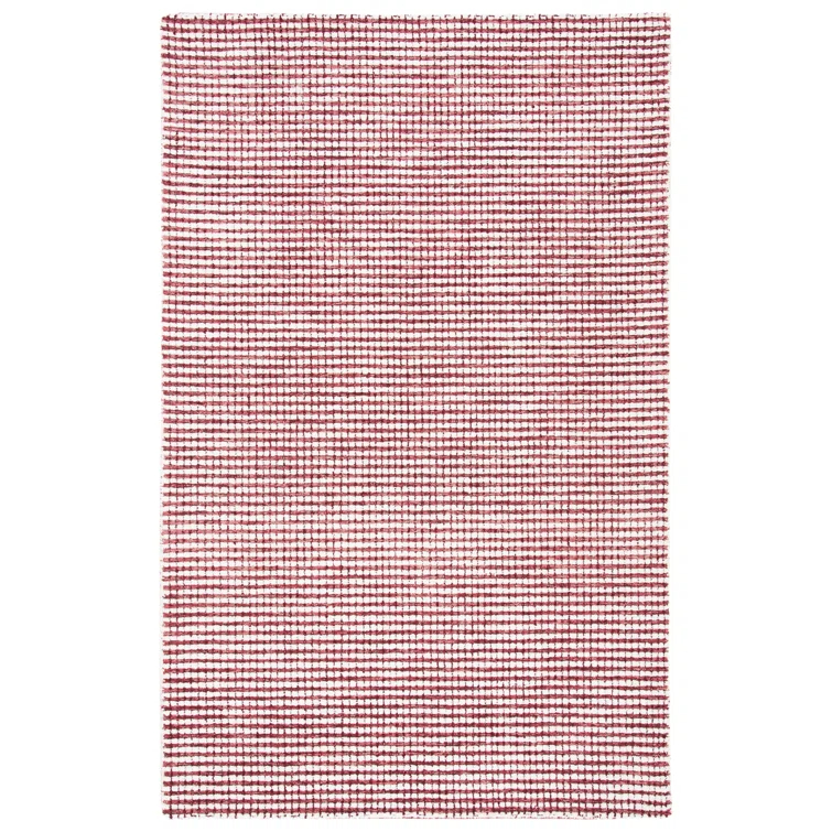 Abstract Hand Tufted Wool Checkered Rug
