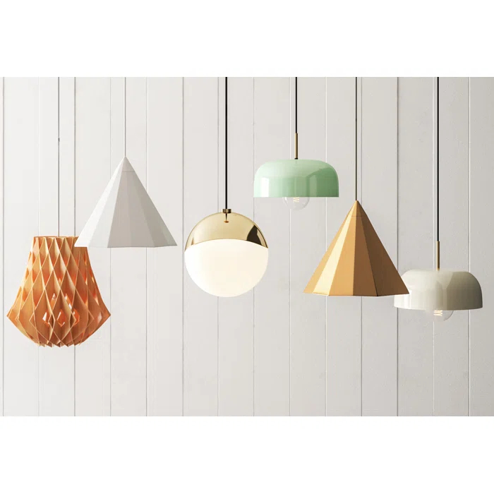 Gwyn Single Light Wood Dimmable Pendant