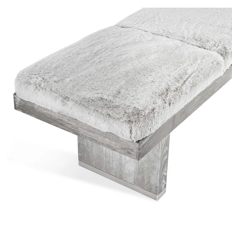 Aaron Faux Fur Upholstered Bench