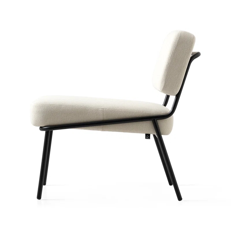 Sixty Upholstered Lounge Chair with Metal Frame