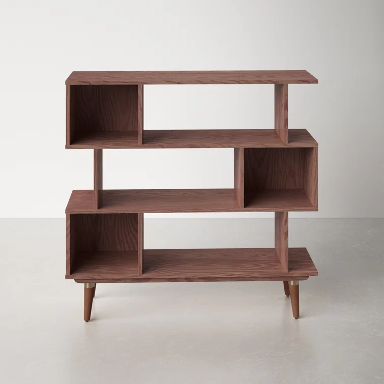 Harmon Wide Geometric Bookcase