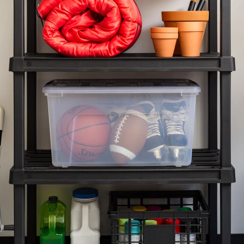 72 Qt [18 GAL] Stack & Pull Storage Box