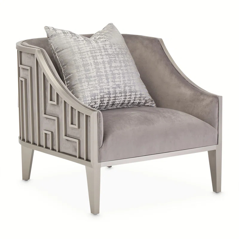 Michael Amini Roxbury Park Velvet Armchair