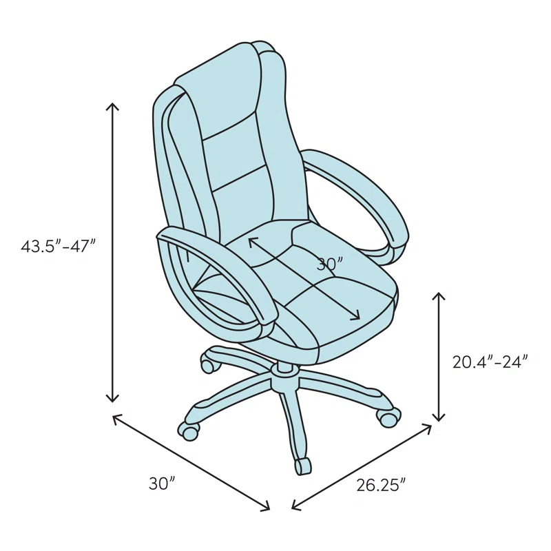 Flash Furniture Trudy High Back Transitional Style LeatherSoft Executive Swivel Office Chair
