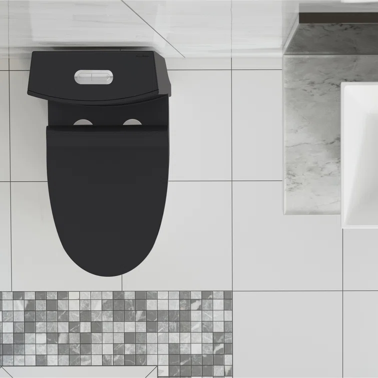St. Tropez One Piece Elongated Toilet Dual Vortex Flush 1.6 GPF
