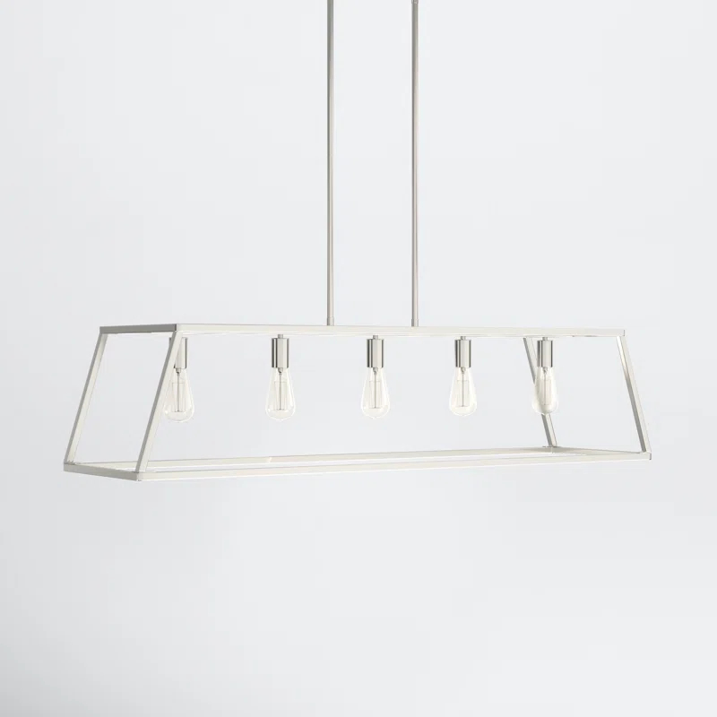 Clare 5 Light Metal Dimmable Kitchen Island Chandelier