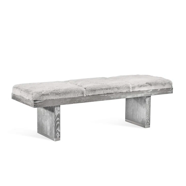 Aaron Faux Fur Upholstered Bench