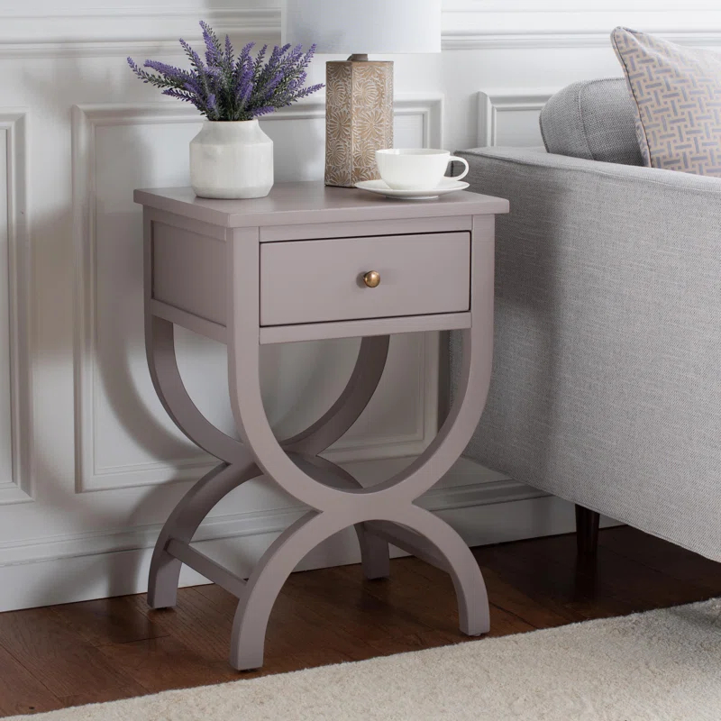 Floris End Table With Storage