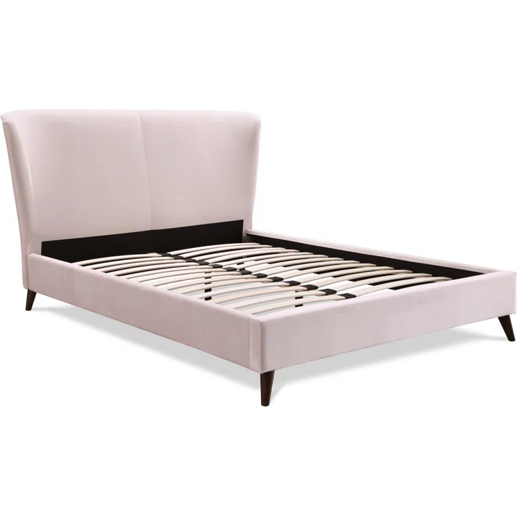 Adore Decor Adele Jupiter Wingback Upholstered Platform Bed