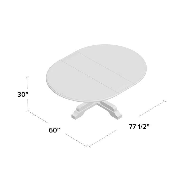 Torrey Oval Solid Wood Base Dining Table