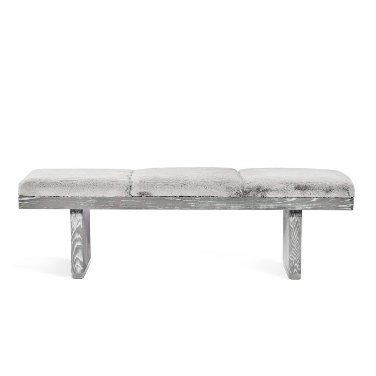 Aaron Faux Fur Upholstered Bench