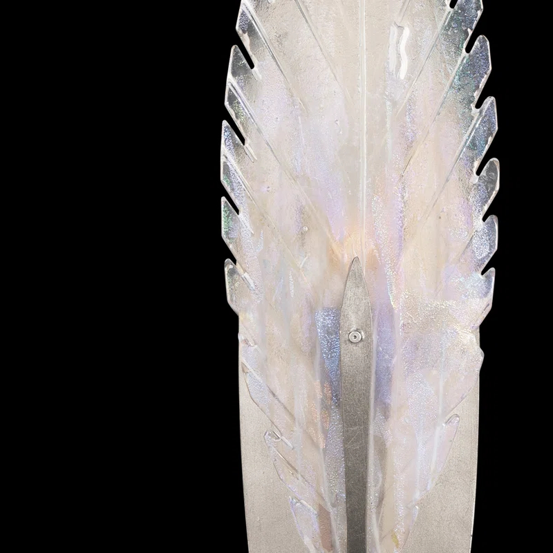 Fine Art Handcrafted Lighting Plume Iron Armed Sconce