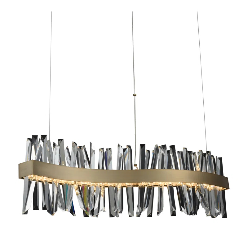 Allegri by Kalco Lighting Glacier 1 - Light LED Kitchen Island Pendant